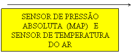 Texto explicativo 1: SENSOR DE PRESS�O ABSOLUTA&nbsp; (MAP)&nbsp;&nbsp; E SENSOR DE TEMPERATURA DO AR
