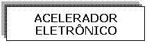 Caixa de texto: ACELERADOR ELETR�NICO
